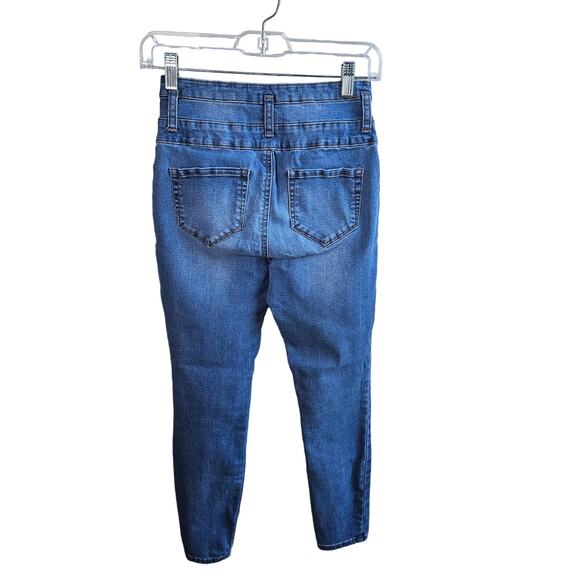 Rue 21 High Rise Ankle Jegging Jeans Size 4 Juniors Medium Wash - Picture 2 of 10